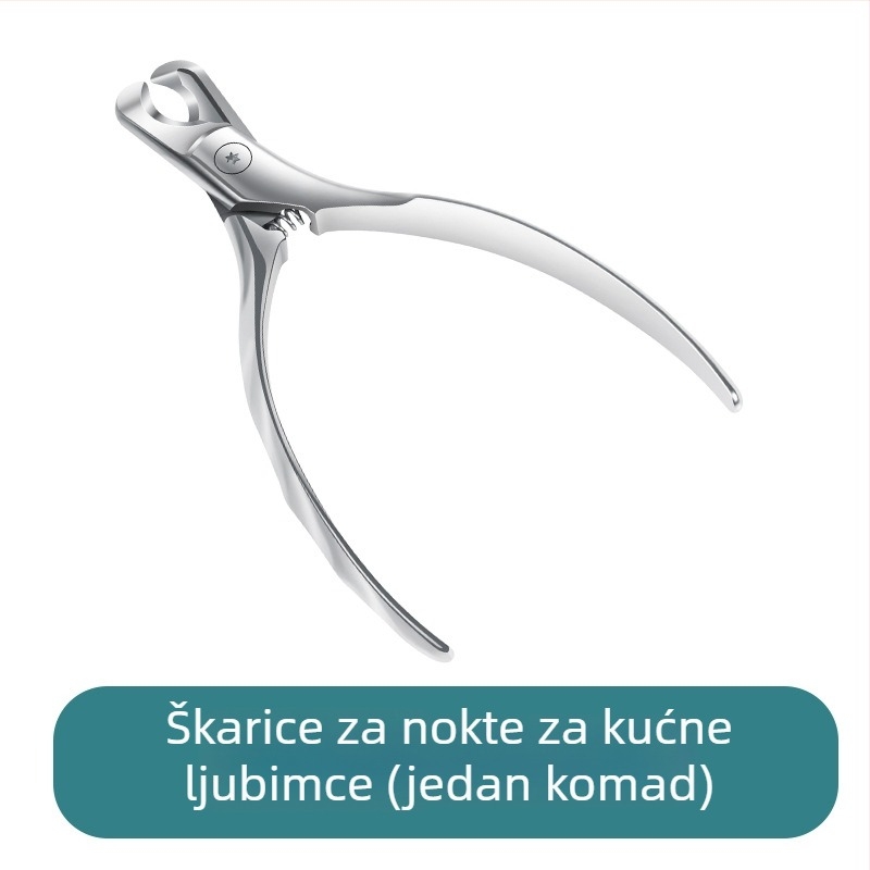Klešta za kandže kućnih ljubimaca i pilnik od nehrđajućeg čelika, za mačke i pse