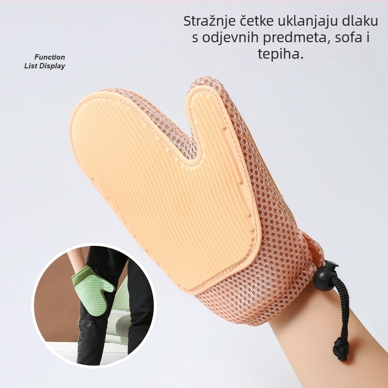 Rukavice za njegovanje mačaka — uklanjanje labave dlake, čišćenje dlake, zaštita od grebanja, materijal: plastika