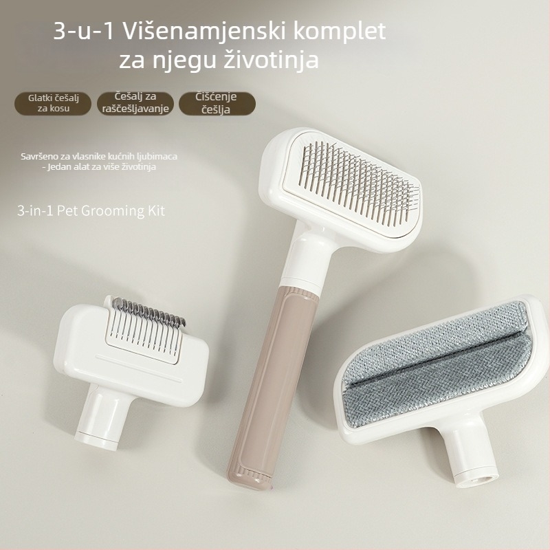 Višenamjenski igličasti češalj za pse i mačke, češalj za uklanjanje dlake Teddy i Bichon, ABS materijal, OEM/ODM prilagodba dostupna