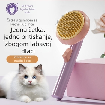 Četka za kućne ljubimce za mačke i pse — četka s iglicama, uklanjanje dlaka, dizajn suncokreta (Brend: Ferret Fragrance)