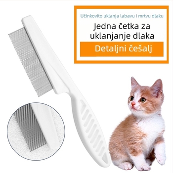 Četka za kućne ljubimce – protiv buha i uši, s finim zubima, CG brand, plastična