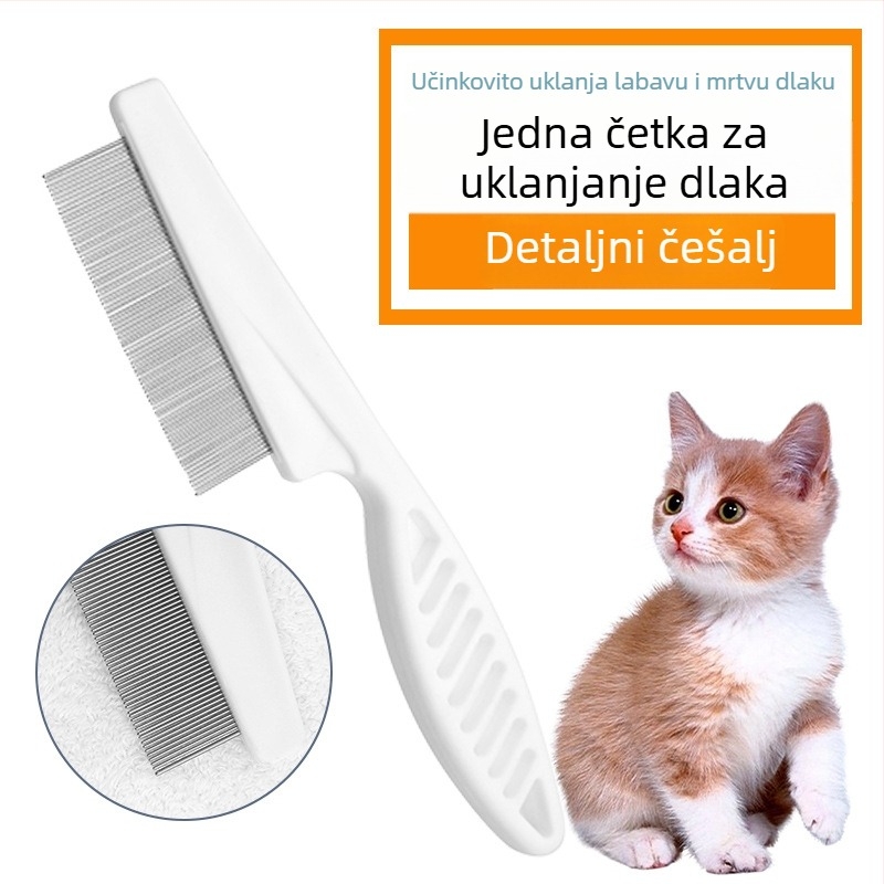 Četka za kućne ljubimce – protiv buha i uši, s finim zubima, CG brand, plastična