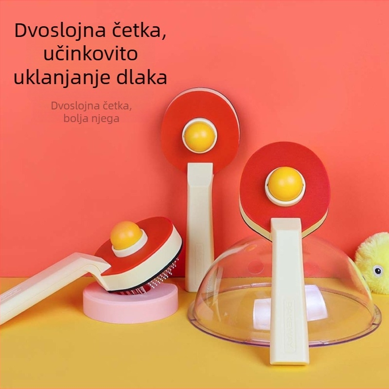 Dvostruki igličasti češalj za kućne ljubimce — 2 u 1, masaža mačaka i uklanjanje dlaka, plastika + metal, brend jungu