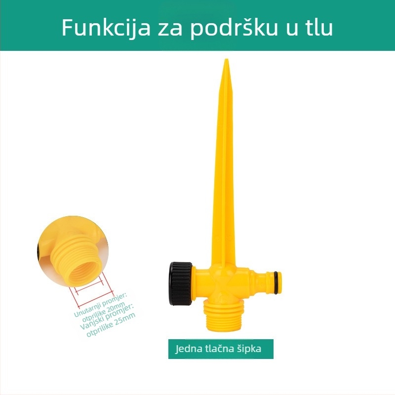 Vrtni raspršivač - automatski okretni za navodnjavanje travnjaka, s priključkom na crijevo