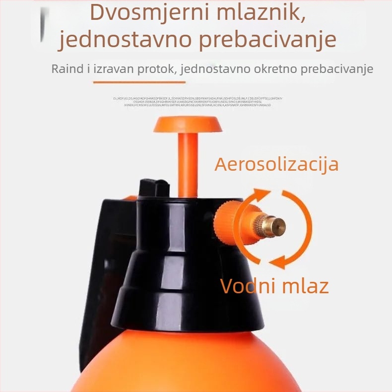 2L pneumatska zalijevka s raspršivačem za njegu cvijeća, kućno vrtlarenje