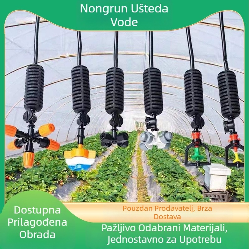 Zavlažavanje s mikroprskanjem — 360° okretna viseća mlaznica, Nongrun plastika