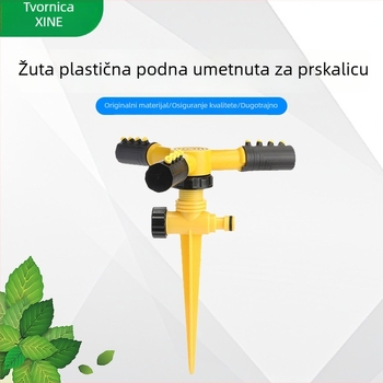 Plastični vrtni prskalice s ugrađenom bazom, 360° rotacija, domet raspršivanja 2–10 m, mlaz/sprej glava