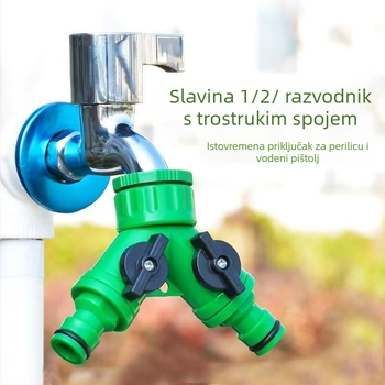 Spoj vodovodne cijevi, troputni Y-konektor, brzo spajanje, plastični