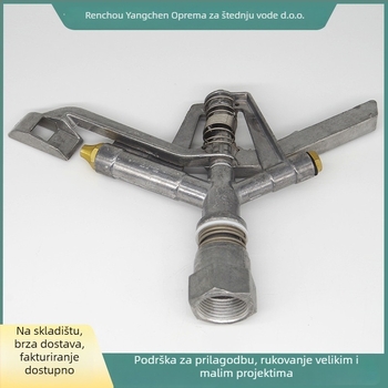 Mlaznica raspršivača od aluminijske legure, automatski rotirajući prskalnik za vrt