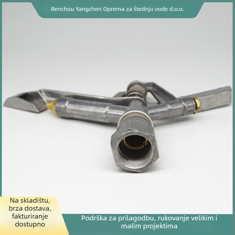 Mlaznica raspršivača od aluminijske legure, automatski rotirajući prskalnik za vrt