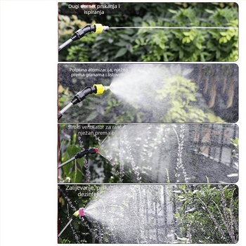 Električni raspršivač za zalijevanje, plastični, punjivi raspršivač pištolj, dezinfekcija i raspršivanje biljaka