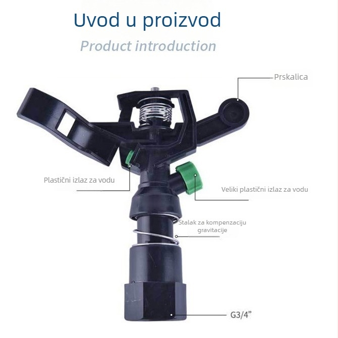Spray mlaznica (POM) za navodnjavanje – pogodna za kućno vrtlarstvo, poljoprivrednu proizvodnju i javne zelene površine