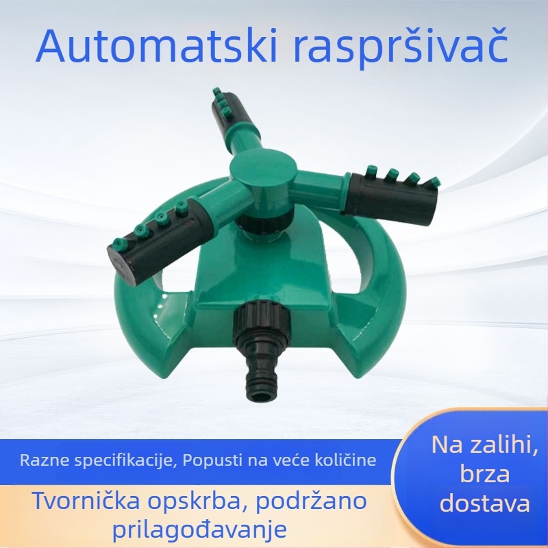 Automatski vrtni raspršivač za navodnjavanje, 360° rotirajući raspršivač za povrće i zelene površine