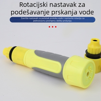 Mlaznica za prskanje, četverodjelni kućanski set, plastika, brzi spoj, standardni priključak