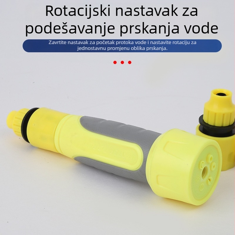 Mlaznica za prskanje, četverodjelni kućanski set, plastika, brzi spoj, standardni priključak