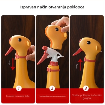 Kanica za zalijevanje s karikaturnim dizajnom za unutarnju i vanjsku upotrebu, plastika, 500 ml, lako za držanje, Sentri