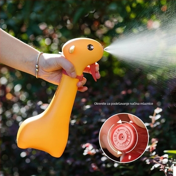 Kanica za zalijevanje s karikaturnim dizajnom za unutarnju i vanjsku upotrebu, plastika, 500 ml, lako za držanje, Sentri
