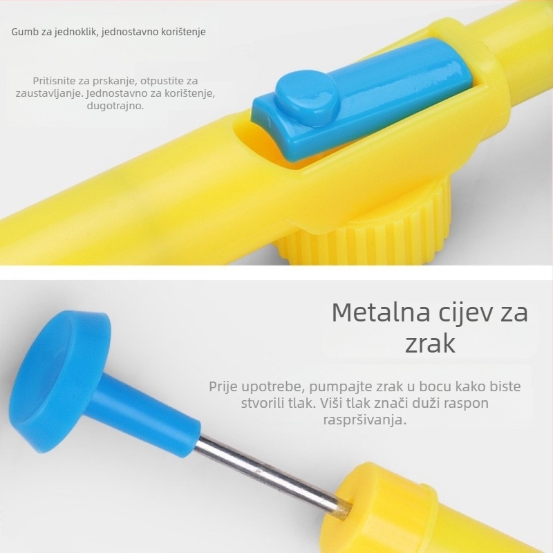 Univerzalni nastavak za bocu s napitkom za raspršivač za zalijevanje — plastika i željezo, kapacitet 250–1000 ml, dezinfekcijski sprej, kućno vrtlarstvo