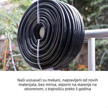 Automatski sustav za zalijevanje s mlaznicom za atomiziranje i kapilarnim navodnjavanjem, PVC navojno povezivanje, 100 m rola, otpornost tlaku 10 kg