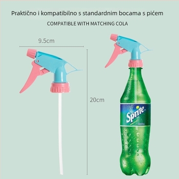 Mlaznica spreja za bočicu napitka – univerzalna vrtna raspršivač, plastična (Materijal: plast; Vrsta: opća namjena; Primjena: bočica napitka)