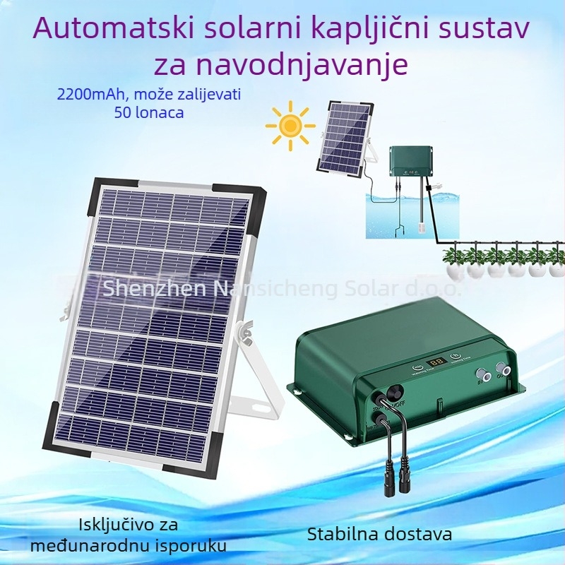 BSV solarni sustav za kapljično navodnjavanje za kućnu vrtu – vremenski navodnjavanje, automatsko zalijevanje lončanica