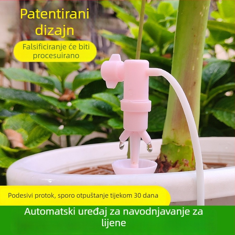 Patentirani automatski sustav za kapljično navodnjavanje biljaka, mjesec dana udaljeno od kuće