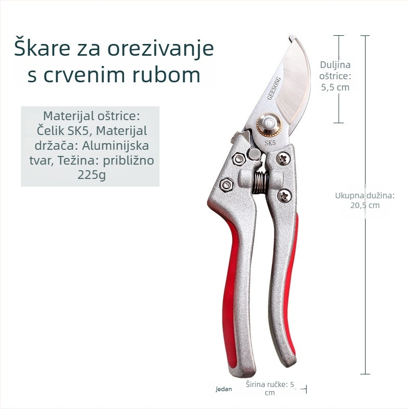 Škare za podrezivanje voćaka, model v8v9, Lanxiangzi vrtni alat