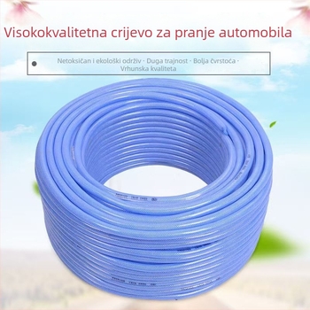 Lin Jing PVC vrtno crijevo za zalijevanje i pranje automobila, 11 mm unutarnji promjer, PVC materijal, sve sezone, mekano, otporno na habanje, otporno na smrzavanje