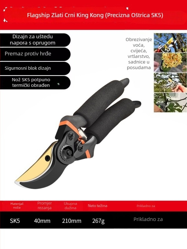 MOBAI Vrtne škare za debeli grane, rezanje voćnih stabala i grana – alat za uštedu napora