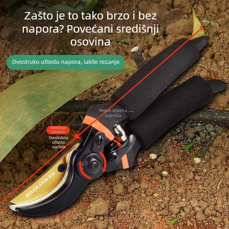 MOBAI Vrtne škare za debeli grane, rezanje voćnih stabala i grana – alat za uštedu napora