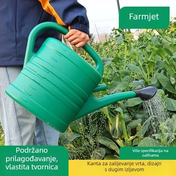 Plastična zalijevka s dugim izlazom, velika kapaciteta, za biljke i cvijeće, vrtni alat