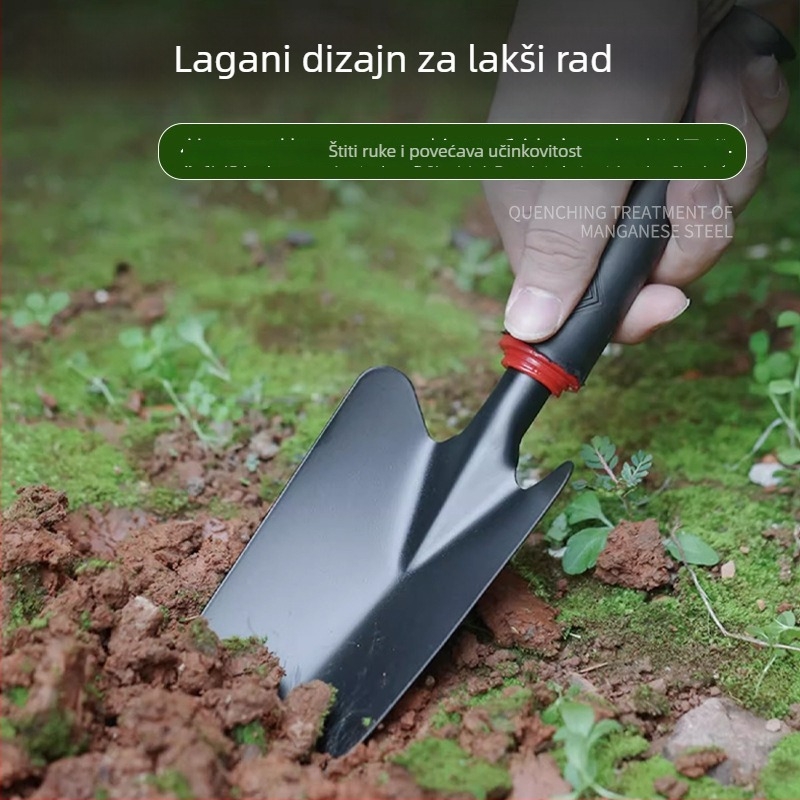 Lopata za baštu od nehrđajućeg čelika za vanjsku upotrebu — kopanje i uklanjanje korova