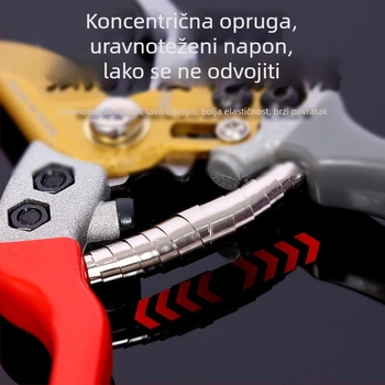 Škare za orez Eagle-Beak za voćke, tvrdo oštrenje, rezanje grana i cvijeća