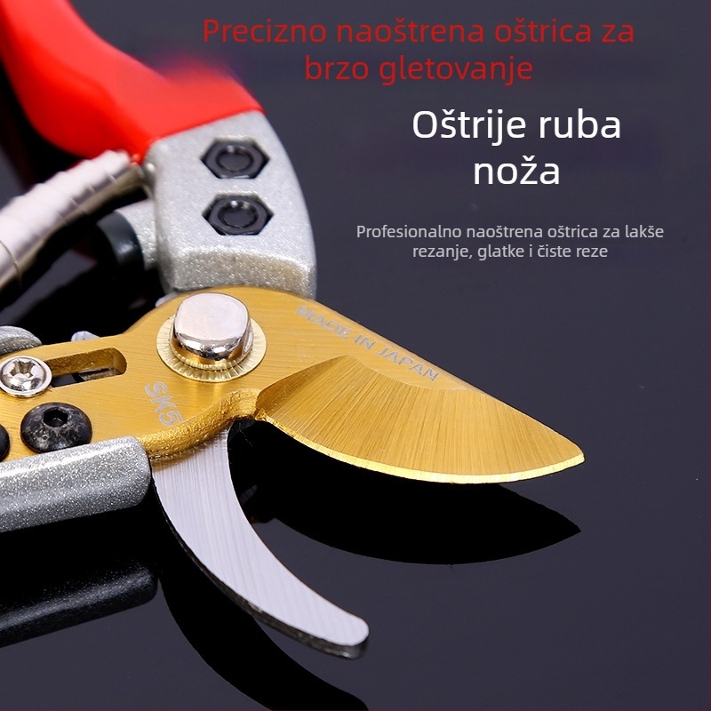 Škare za orez Eagle-Beak za voćke, tvrdo oštrenje, rezanje grana i cvijeća