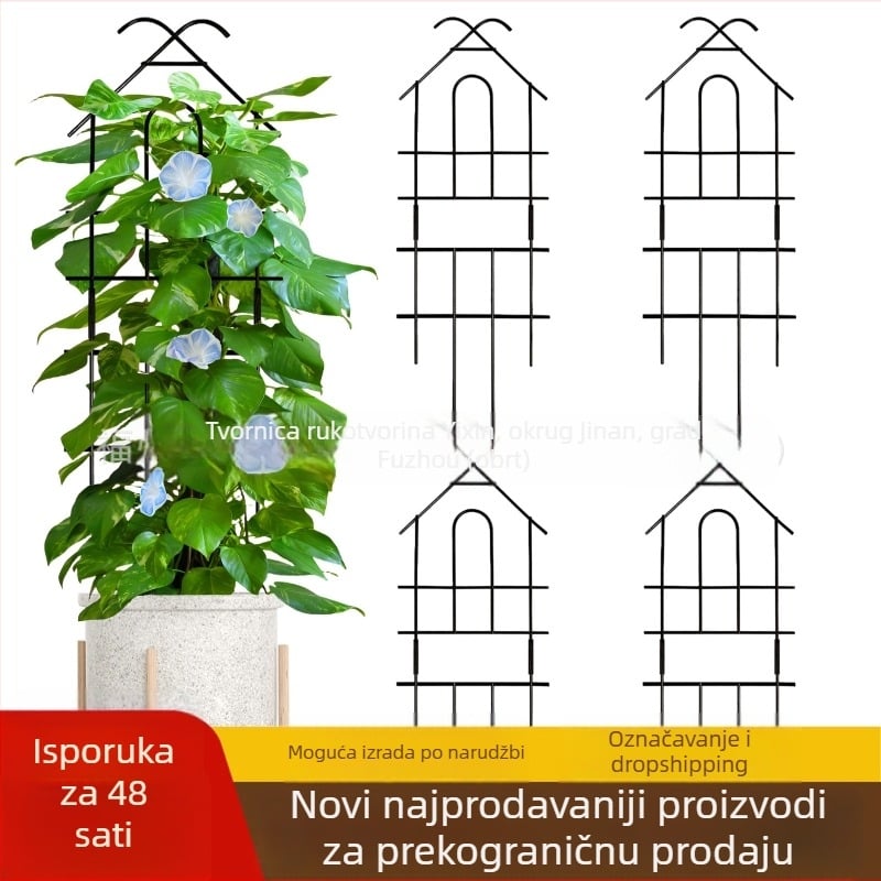 Kovana željezna mreža za penjačke biljke – podrška za vrt i dvorište