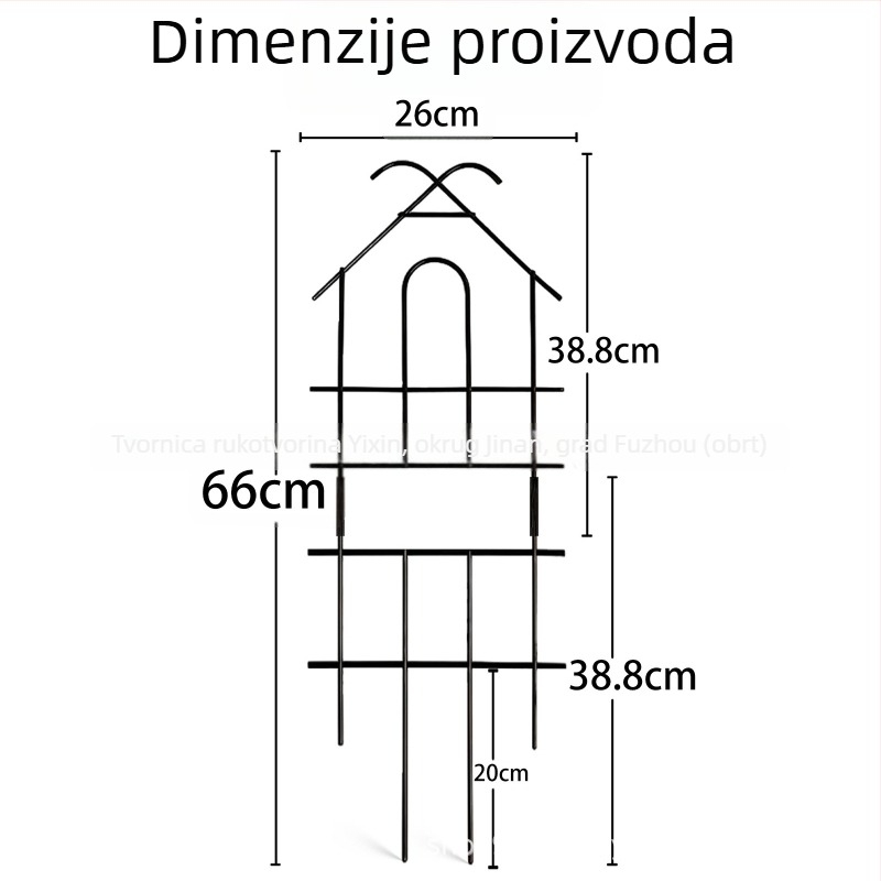 Kovana željezna mreža za penjačke biljke – podrška za vrt i dvorište