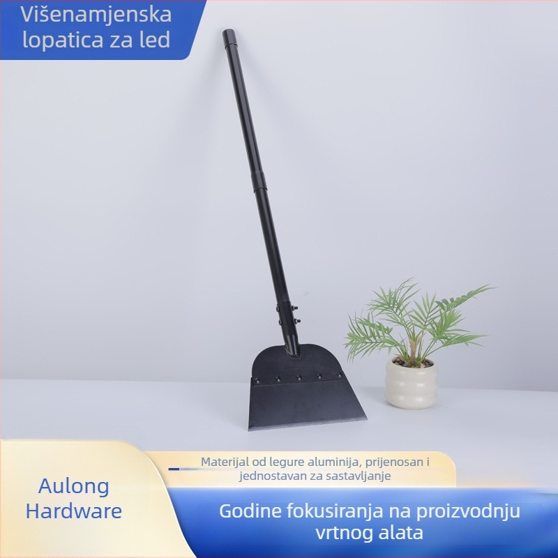 Višestruka lopata za uklanjanje leda i vrt, s alatom za uklanjanje korova i čišćenje rubova travnjaka