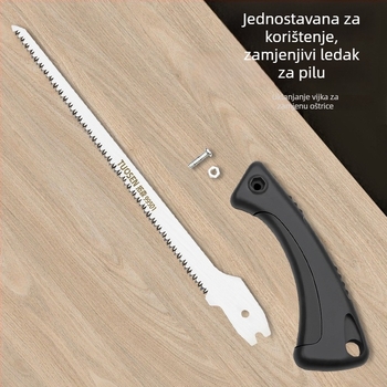 Ručna pila za rezanje s SK5 oštricom i zamjenjivom oštricom — dizajn Phoenix tail i Chicken tail za vrtlarstvo i voćke