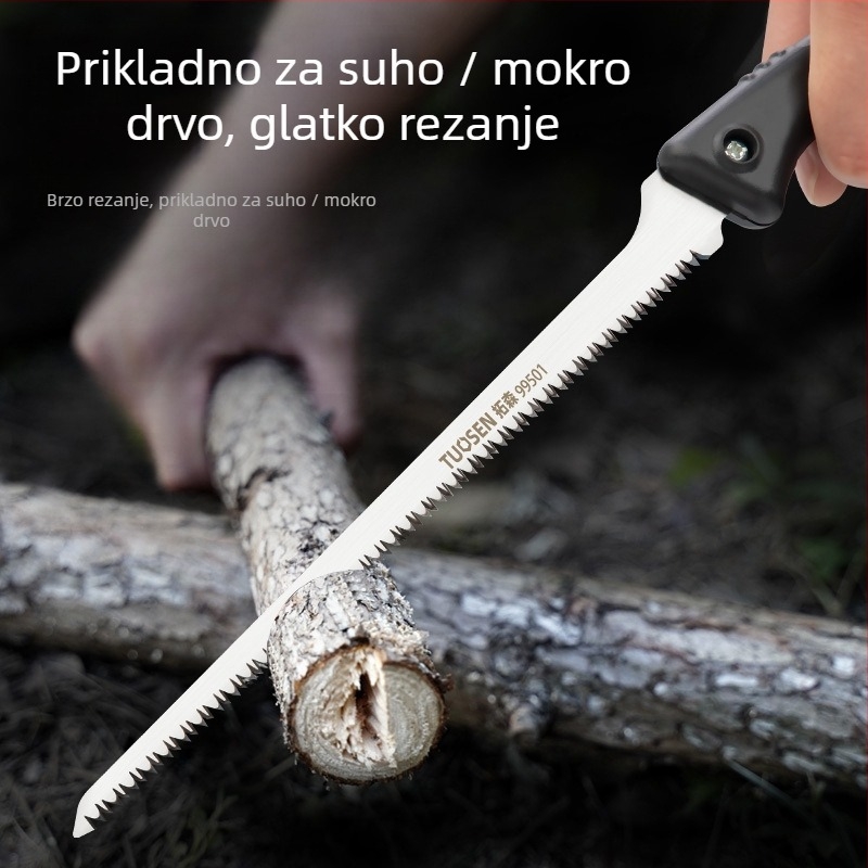 Ručna pila za rezanje s SK5 oštricom i zamjenjivom oštricom — dizajn Phoenix tail i Chicken tail za vrtlarstvo i voćke