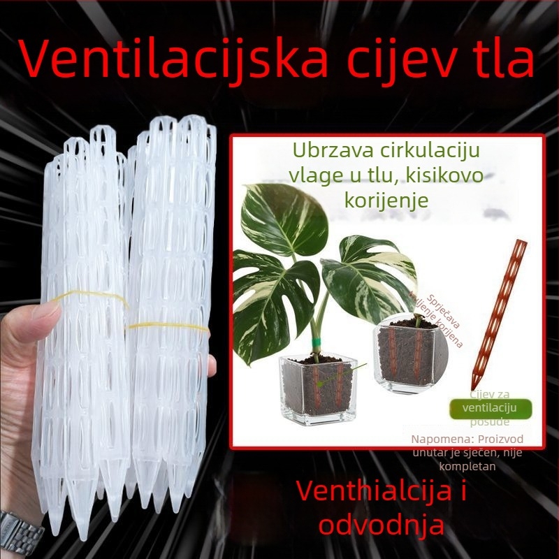 Plastični spacer za posudu s ventilacijskom cijevi, dišući korijen, donja proširenja za cvijeće i bonsaje, podesiv izlaz vode