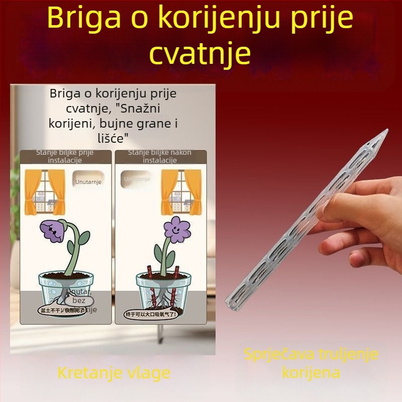 Plastični spacer za posudu s ventilacijskom cijevi, dišući korijen, donja proširenja za cvijeće i bonsaje, podesiv izlaz vode