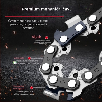 Set vodilica šina i lanac za elektromotorne pilu s litijskom baterijom, od legure čelika, veličine 18/20 i 12/16 inča, univerzalni dodaci