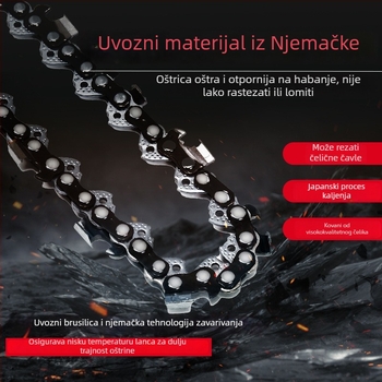 Set vodilica šina i lanac za elektromotorne pilu s litijskom baterijom, od legure čelika, veličine 18/20 i 12/16 inča, univerzalni dodaci