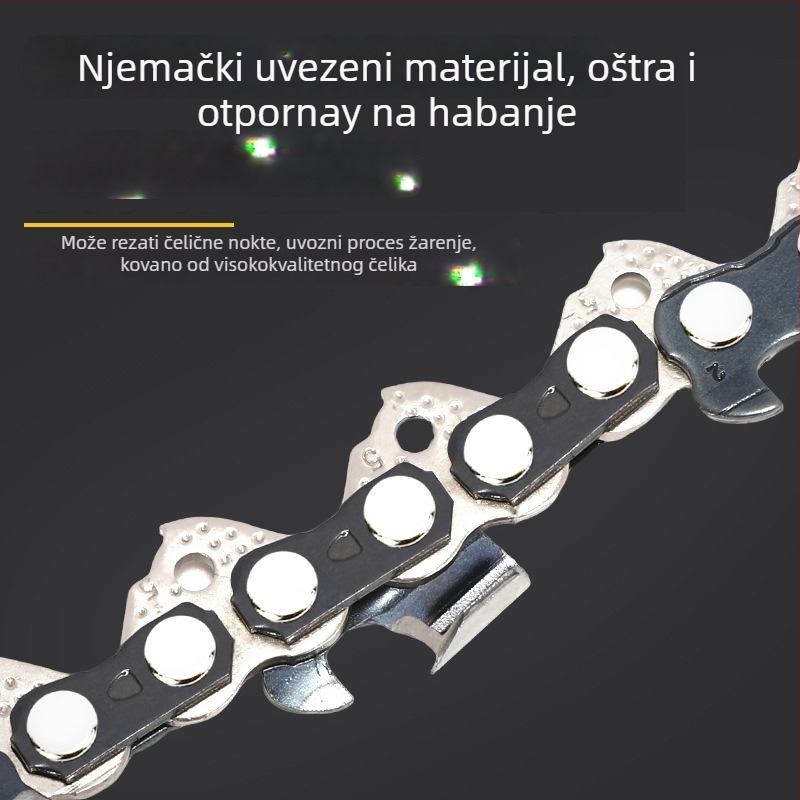Set vodilica šina i lanac za elektromotorne pilu s litijskom baterijom, od legure čelika, veličine 18/20 i 12/16 inča, univerzalni dodaci