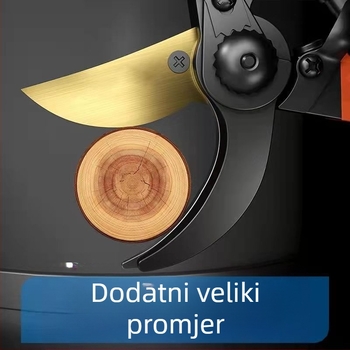 SK5 škarice za vrt, nehrđajući čelik, ergonomske škarice za podrezivanje debelih grana voćnih stabala