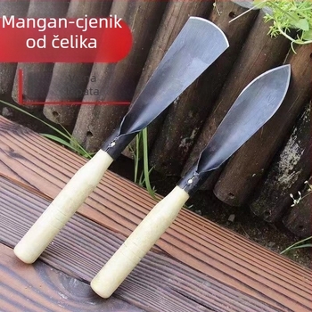 Lopata za vrtlarenje od mangan čelika za sadnju cvijeća i kopanje tla, alat za vrtlarstvo