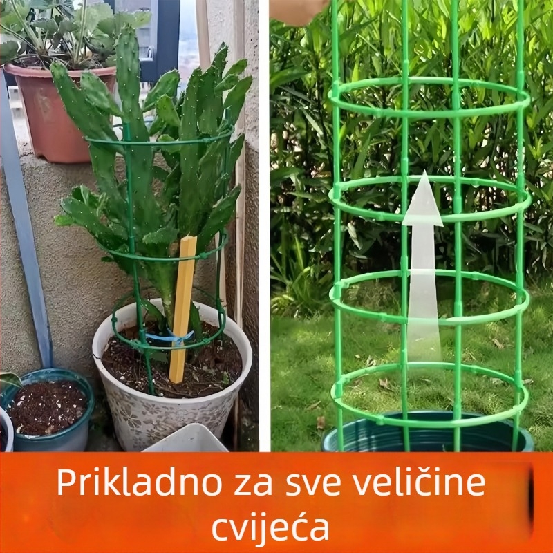 Unutarnji stalak za orhideje, univerzalni tip za Cymbidium orhideje, stalak za zaštitu lotus listova, vrtni trodijelni set