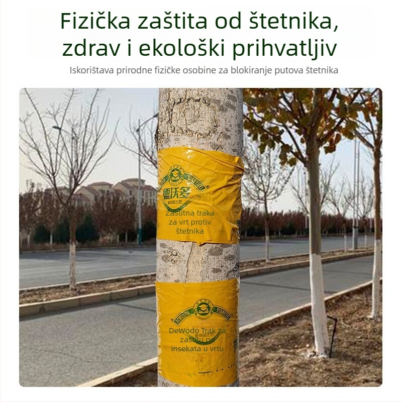 Traka protiv insekata za stabla i rasadnike, šumarska lovna traka za vrt, bijela traka za označavanje visine biljaka