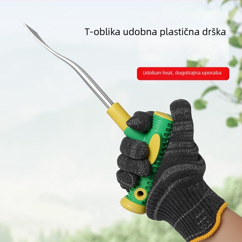 Alat za kopanje divog povrća, kopanje tla i sadnju cvijeća; mala vanjska lopata s debelim i oštrim oštricom