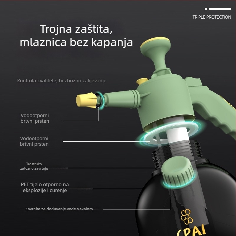 Kyushu Garden plastična kanta za zalijevanje s raspršivačem za vrt – zalijevanje cvijeća; Materijal: plastika; Tip: kanta za vodu / raspršivač; Marka: Kyushu Garden; Primjena: vrtlarstvo, zalijevanje cvijeća